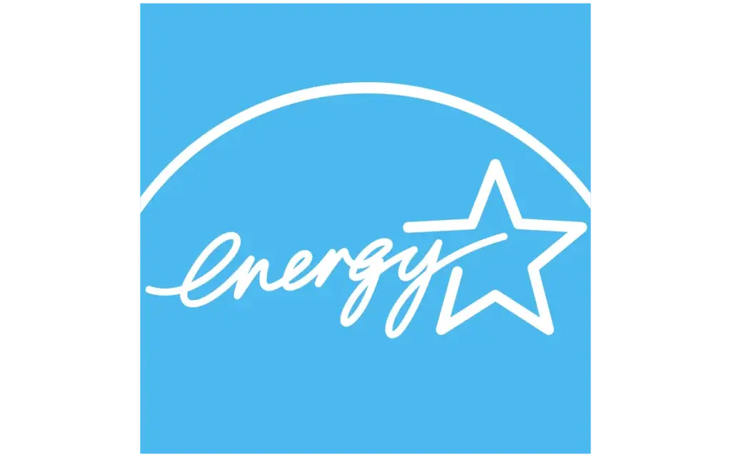 Energy Star logo with blue background and white star design