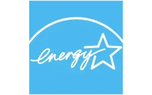 Energy Star logo with blue background and white star design